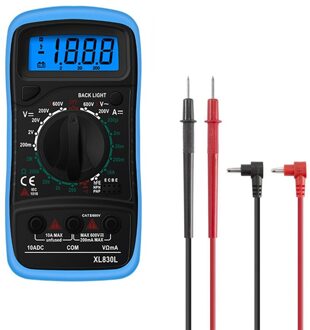 XL830L Digitale Multimeter Esr Meter Testers Automotive Elektrische Dmm Transistor Piek Tester Meter Capaciteit Meter blauw