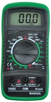XL830L Digitale Multimeter Esr Meter Testers Automotive Elektrische Dmm Transistor Piek Tester Meter Capaciteit Meter groen
