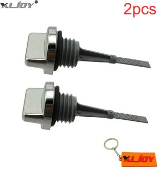 XLJOY Korte Oliepeilstok Voor 50cc 70cc 90cc 110cc 125cc Lifan YX Zongshen Loncin Pit Crossmotor ATV Quad Go Kart 2stk
