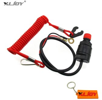 XLJOY Veiligheid Tether Lanyard Kill Stop Schakelaar Voor Buitenboordmotor Boot Jet Ski ATV Crossmotor Scooter Sneeuwscooter Motorfietsen