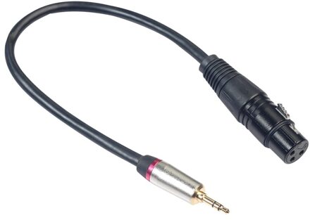 Xlr 3Pin Female Naar 3.5Mm 1/8 "Trs Man Metal Connector Audio Adapter Kabel 0.3M 1m