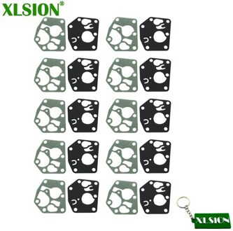 XLSION 10 Sets Carburateur Diafragma Pakking Kits Voor Briggs & Stratton 495770 795083 5083 H 5083 K 7721 520175