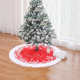 Xmas Decoratie Schorten 122Cm Rode Kerstboom Rok Tapijt Nieuwjaar Xmas Boom Rok Ornamenten