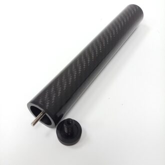 Xmlivet 8Inch Zwarte Carbon Biljartkeu Extensions Met Bumper Voor Jacoby Cues Pool Cue Extenders