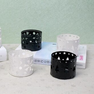 Xms Hollow Kaarshouder Kandelaar Christmas Decor Party Decoratie wit Christmas tree