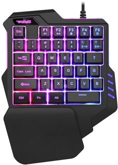 Xncorn Telefoon Toetsenbord G30 35 Toetsen Een Hand Toetsenbord Mobiele Telefoon Mobiele Game Gewijd Toetsenbord Usb-Interface Kleine Toetsenbord Rood