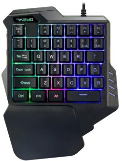 Xncorn Telefoon Toetsenbord G30 35 Toetsen Een Hand Toetsenbord Mobiele Telefoon Mobiele Game Gewijd Toetsenbord Usb-Interface Kleine Toetsenbord zwart