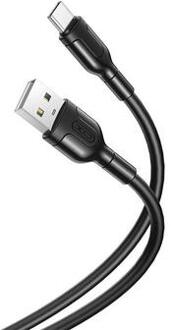 XO NB212 USB-A / USB-C kabel - 2,1A, 1m - Zwart