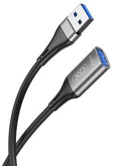 XO NB220 USB naar USB 3.0 verlengkabel - 2m - Zwart