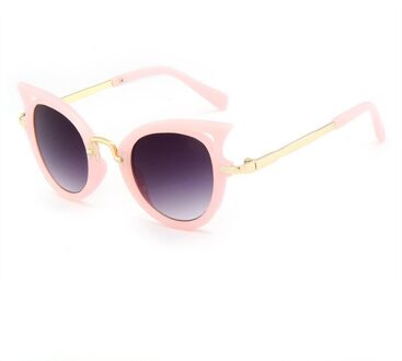 XojoX Kids Zonnebril Fahsion Baby Cat Eye Zonnebril Jongens Meisjes Outdoor Veiligheidsbril Leuke Kinderen Brillen UV400 Roze