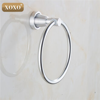 Xoxo Product Soild Praktische Wandmontage Aluminium Handdoek Ring/Handdoekhouder 3080