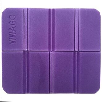 Xpe Map Camping Mat Vouwen Draagbare Kleine Kussen Vochtbestendige Waterdicht Voorkomen Vuile Picknick Mat Strand Pad 8 kleuren paars