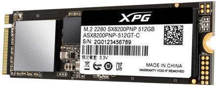 XPG SX8200 Pro internal solid state drive M.2 512 GB PCI Express 3.0 3D TLC NVMe