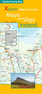 Xploreit Map of Counties Mayo and Sligo Ireland 1