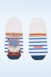 XPOOOS Deauville invisible footies Blauw/Multicolour