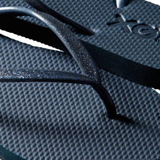XQ Xq dames teenslippers glitters donker - maat 38 Blauw
