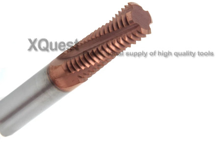 XQuest HRC60 Solid Carbide Thread Milling Cutter M3X0.5 M4X0.7 M5X0.8 M6X1 spiral Thread Mills Cutters M8X1.25 M10X1.5 M12X1.75