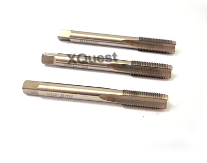XQuest HSS Hand tap M6X0.75 M6X0.5 Plug taper M7X0.75 M7X0.5 M7X1 Metric Fine Thread Straight Flute taps M8X0.5 M8X1 M9X0.75