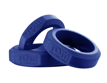 XR Brands 3-Piece Silicone Cockring Set