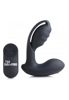 XR Brands AT Power - Prostate Stimulator Hollow Prostate Plug with Remote Control and 7 Speeds