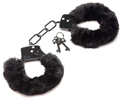 XR Brands Cuffed in Fur Hairy Handcuffs