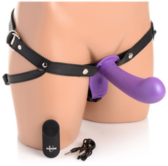 XR Brands Double Diva - Double Dildo with Harness and Remote Control