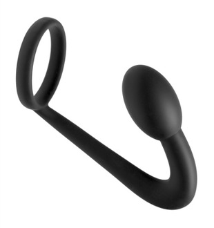XR Brands Explorer - Silicone Cockring and Prostate Plug