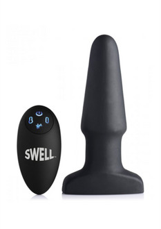 XR Brands Inflatable Vibrating Silicone Butt Plug