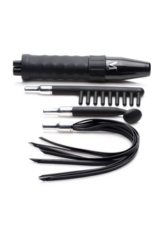 XR Brands IS E-Stim Wand with 3 Silicone Attachments