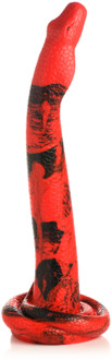 XR Brands King Cobra - Silicone Dildo - 18 / 45 cm - Red/Black