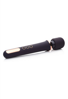 XR Brands Scepter - Silicone Wand Massager - Black