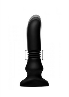 XR Brands Silicone Vibrating and Thrusting Plug