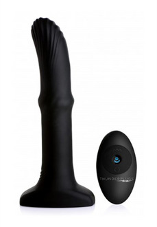 XR Brands Sliding Shaft - Silicone Vibrator with Remote Control