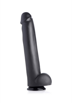 XR Brands The Master - Dildo with Suction Cup - Black