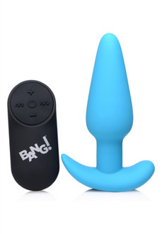 XR Brands Vibrating Silicone Butt Plug with Remote Control