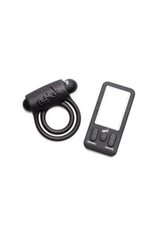 XR Brands Vibrating Silicone Cockring with Remote Control