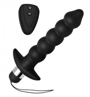XR Brands Wireless Vibrating Anal Beads with Remote Control