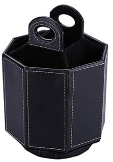XRHYY PU Leer Draaibare Afstandsbediening Houder Opslag Container Voor Remote Telefoon Brillen Organisator Pen Potlood Showcase Doos zwart-1
