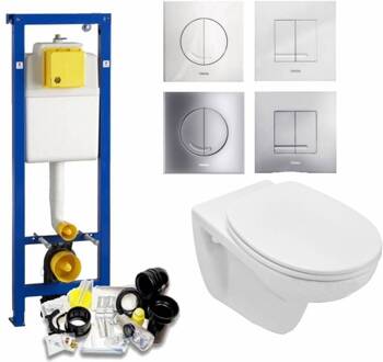 XS Toiletset set01 Boss & Wessing Basic Smart met Argos of Delos drukplaat Wit