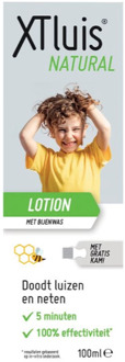 XT Luis – Natural Lotion – 100 ml – Anti-Luizenbehandeling – 100% Natuurlijk – Inclusief Luizenkam