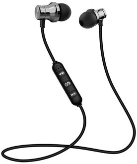 XT11 Sport Oordopjes Magnetische Smart Stereo Hoofdtelefoon Draadloze Sport Universele Hoofdtelefoon Sport Oortelefoon grijs