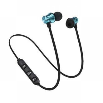 XT11 Sport Running Bluetooth Draadloze Oortelefoon Active Noise Cancelling Headset Voor Telefoons En Muziek Bass Bluetooth Headset blauw