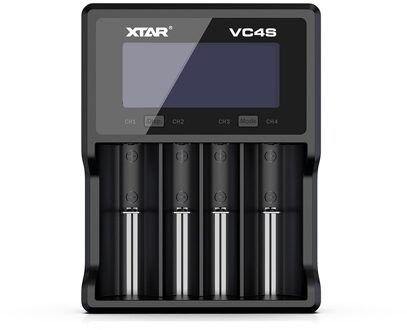 Xtar Lcd Charger VC4S Usb Charger QC3.0 Snel Opladen 3.6 V/3.7 V Li-Ion 10400-32650 1.2V aaa Aa 21700 20700 18650 Batterij Lader enkel en alleen VC4S lader