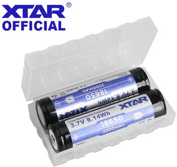 XTAR Plastic Battery Case Holder Storage Box For 18350 16340 18650 Battery Container Bag Case Organizer Battery Storage Box