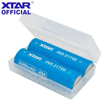 Xtar Plastic Battery Case Houder Storage Box Voor 21700 20700 Batterij Container Bag Case Organizer Batterij Opbergdoos