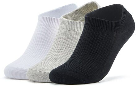 Xtep 3 Paar Boot Sokken Mannen Katoenen Sokken Sport Zweet-Absorberende Elastische Sokken Ademend Deodorant Sokken 879139530017 zwart-wit-grijs