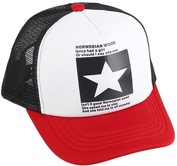 Xthree Zomer Baseball Caps Voor Mannen Brief Cap Mesh Casual Pet Streetwear Snapback Hoed Bone Unisex Rood