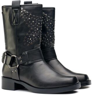 Xti Studded Biker Laarzen Zwart