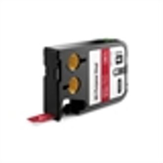 Xtl Tape Ft 12 Mm, Zwart Op Rood, Vinyl