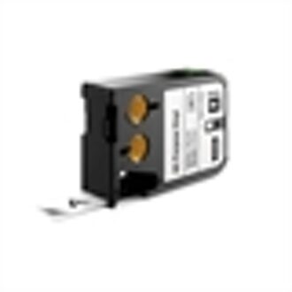 XTL tape ft 19 mm, zwart op wit, vinyl